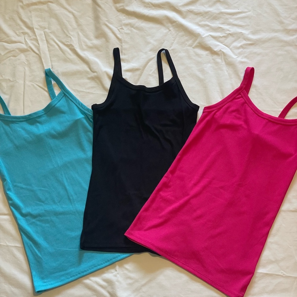 No Boundaries Tank Tops - Blue, Black, Pink